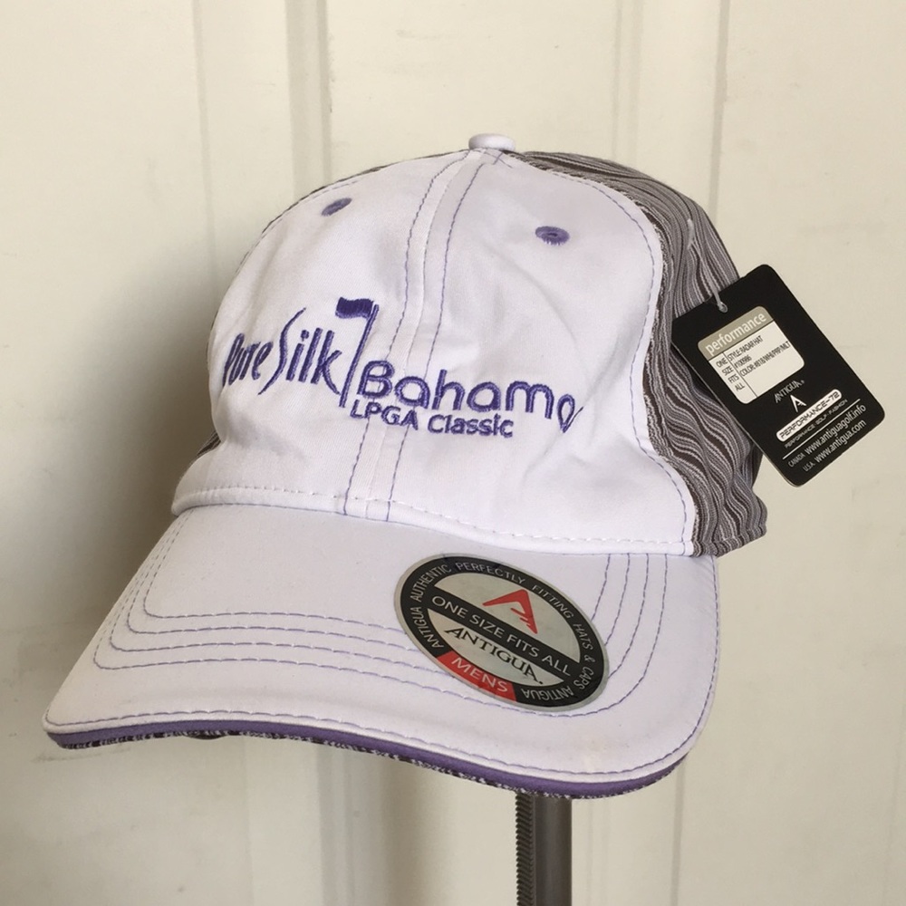 FINAL MARKDOWN Ladies NWOT Antigua PureSilk Bahamas LPGA Ball Cap